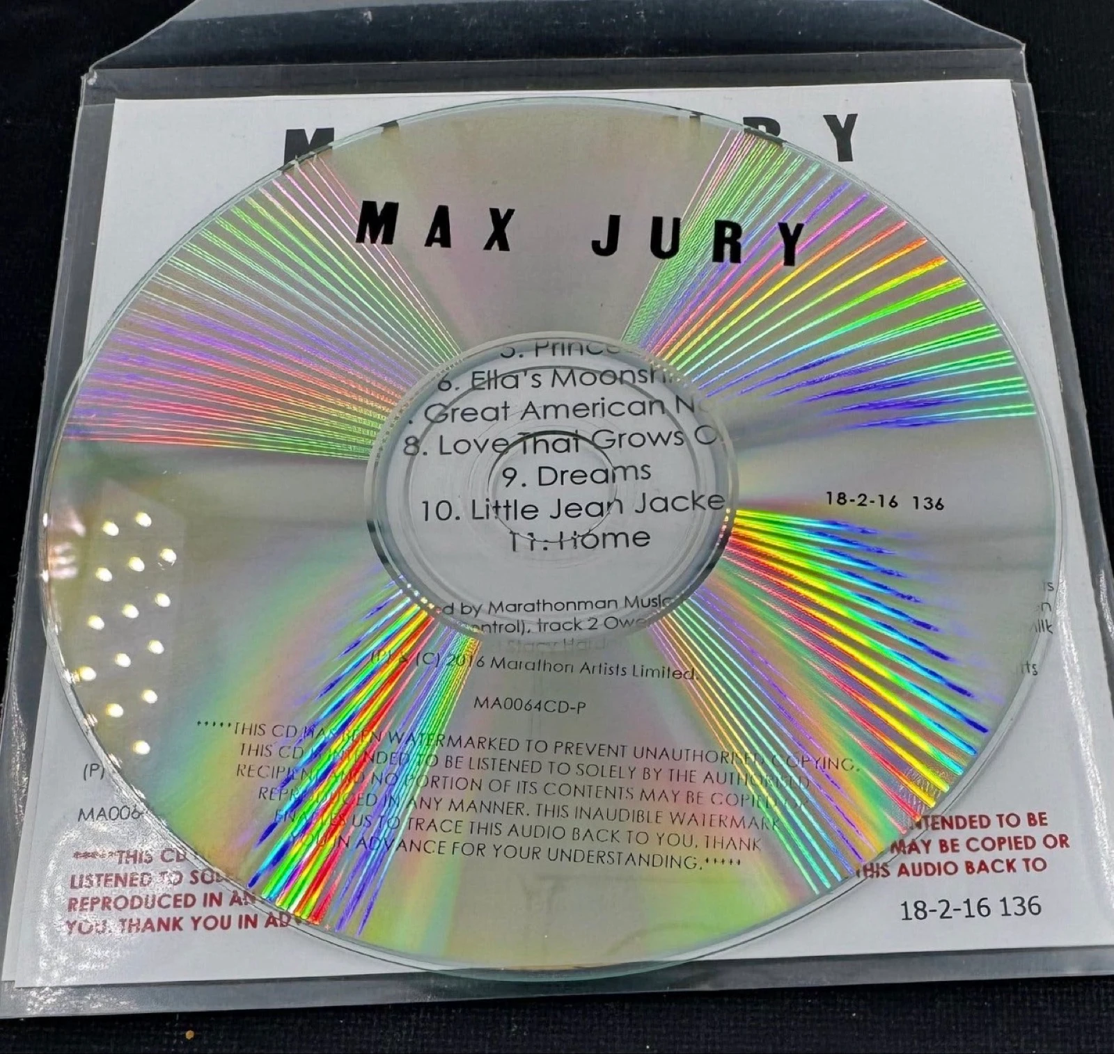 Max Jury – Max Jury - cd – photo 4